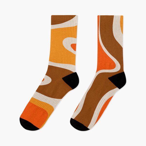 Item preview, Copacetic Retro Abstract Pattern in 70s Brown Orange Beige designed and sold by kierkegaard.