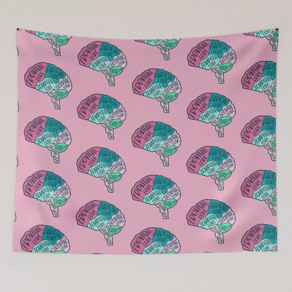 Item preview, Anatomical brain - purple and orange colors designed and sold by Preslava Genova.