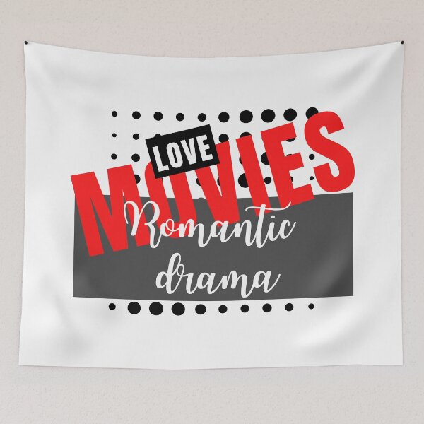 Item preview,  Love Romantic Drama Movies minimalist design designed and sold by DigitalMagShop.