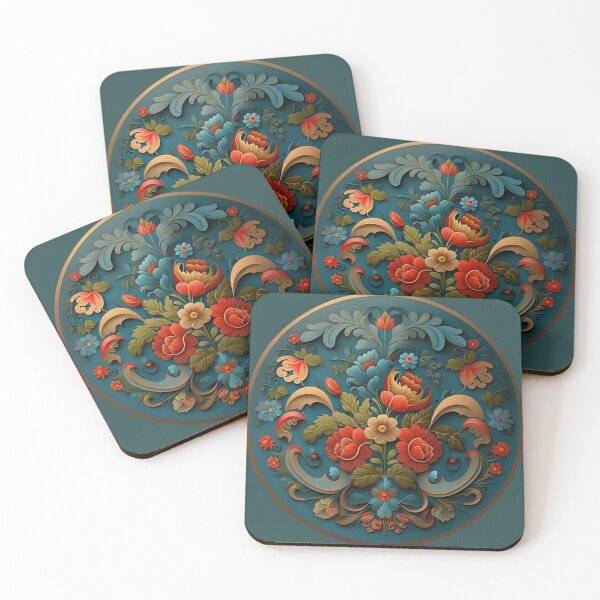 Item preview,  Norwegian Blue Telemark Rosemaling designed and sold by bestsalernow.