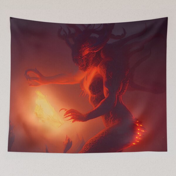 Item preview, Blacklight Fire Elemental designed and sold by toyjesus.
