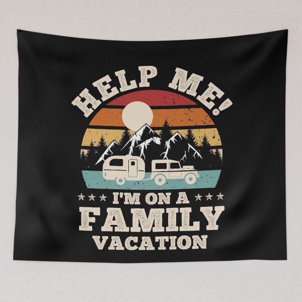 Item preview, Help Me I'm On A Family Vacation Vintage Funny Family Trip Matching designed and sold by ohmier.