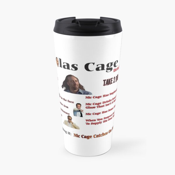 Nic Cage Drinking Game Travel Mug