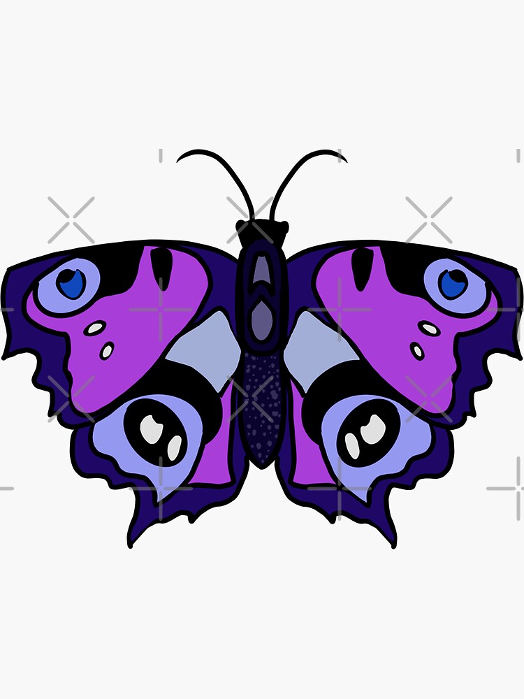 lavender butterfly Sticker for Sale by sydwallach