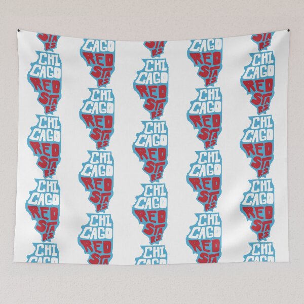 Item preview, Chicago Red Stars - Illinois outline design      designed and sold by ArtTeckk.