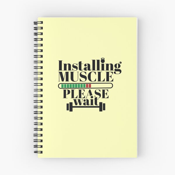 Item preview, Installing Muscles Please Wait Gym Slogan designed and sold by Giro-design.