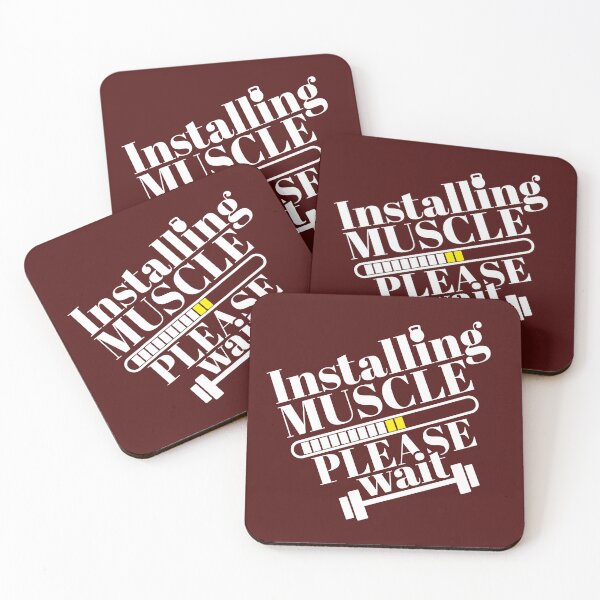 Item preview, Installing Muscles Please Wait Gym Slogan designed and sold by Giro-design.