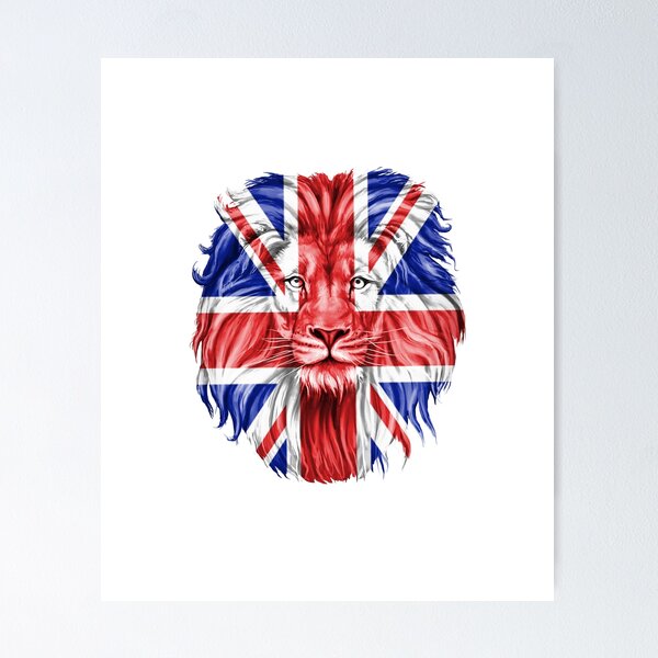 Item preview, United Kingdom flag lion - Lion Flag Of United Kingdom - Gift For British From United Kingdom designed and sold by Fun-World.