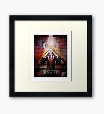 Remastered Portrait of Stephen Colbert Framed Print