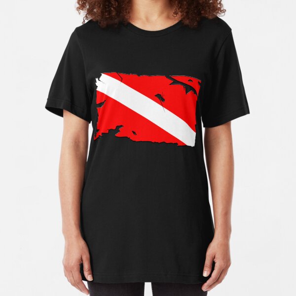 Divers Down Flag Slim Fit T-Shirt