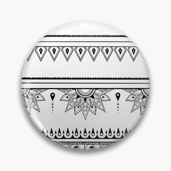 Item preview, South asian patterns black on white designed and sold by Chaoticzarts.