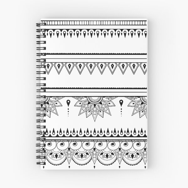 Item preview, South asian patterns black on white designed and sold by Chaoticzarts.