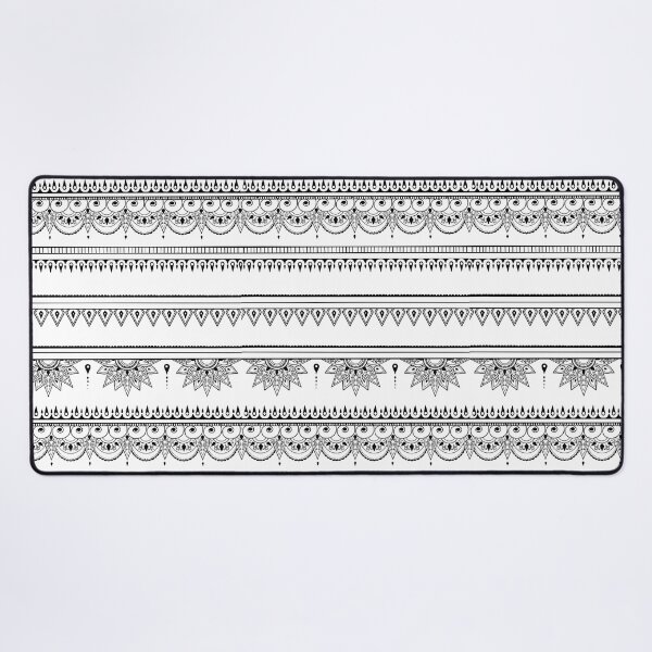 Item preview, South asian patterns black on white designed and sold by Chaoticzarts.