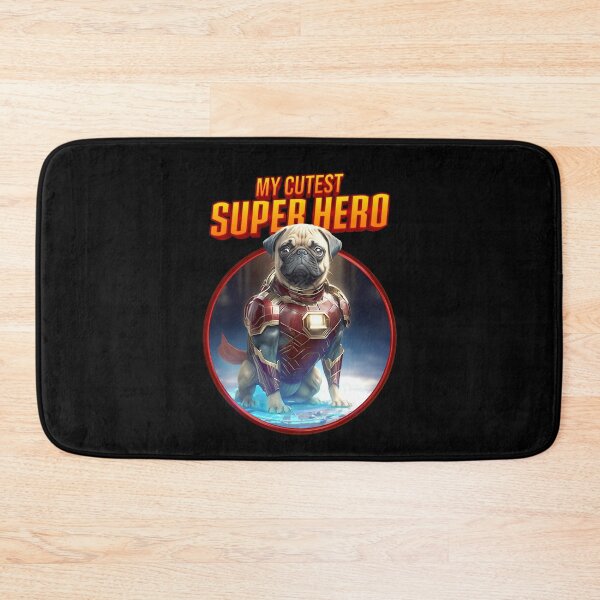 Item preview, Cute pug is Iron Dog Super Hero designed and sold by BrainlabStudios.