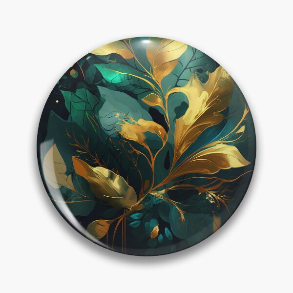 Item preview, Abstract Gold & Leaf Art designed and sold by elnixart.
