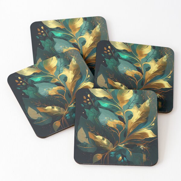 Artikelvorschau, Abstract Gold & Leaf Art entworfen und verkauft von elnixart.