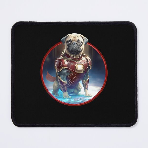 Item preview, Cute pug is Iron Dog Super Hero designed and sold by BrainlabStudios.