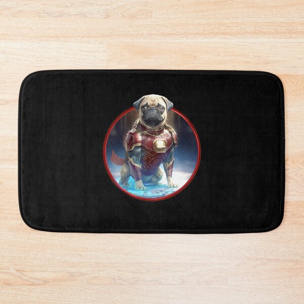 Item preview, Cute pug is Iron Dog Super Hero designed and sold by BrainlabStudios.