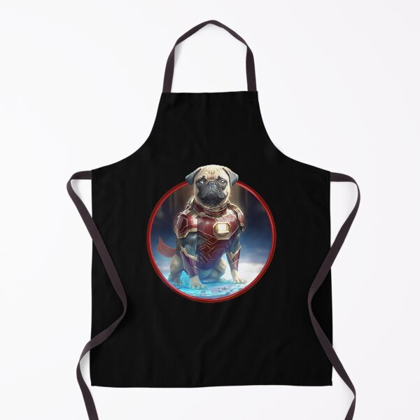 Item preview, Cute pug is Iron Dog Super Hero designed and sold by BrainlabStudios.