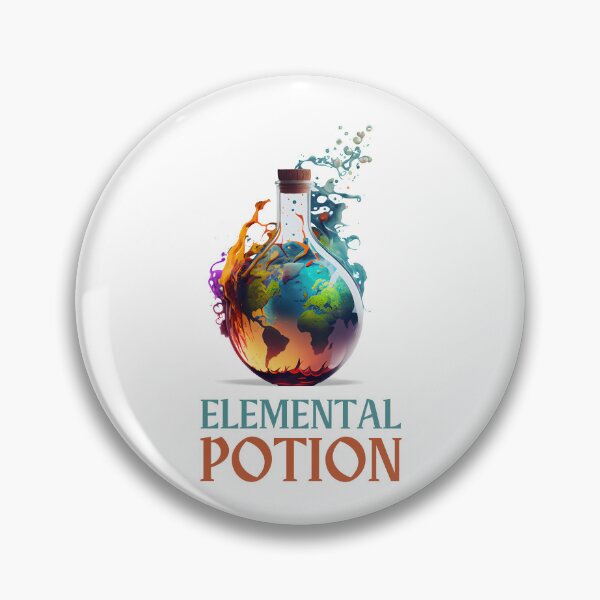 Item preview, Magic Elemental Potion Bottle designed and sold by FiveIntentions.