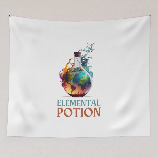Item preview, Magic Elemental Potion Bottle designed and sold by FiveIntentions.