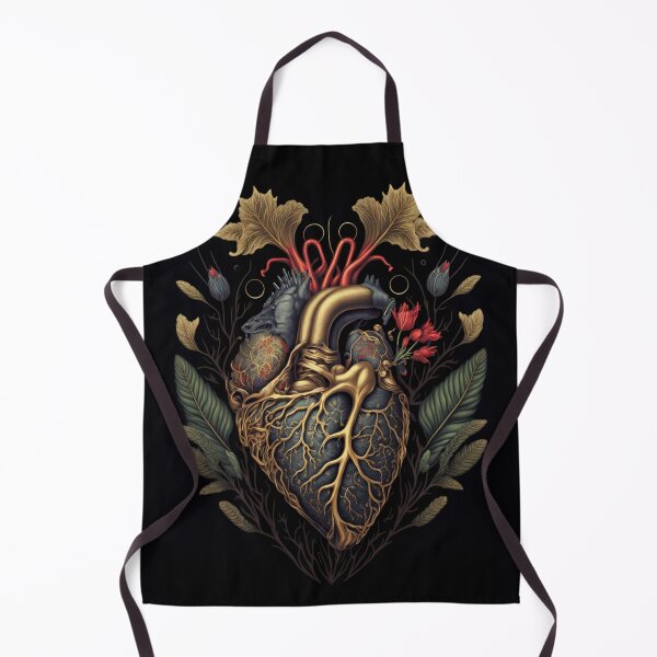 Item preview, anatomical floral heart designed and sold by DrSoed.