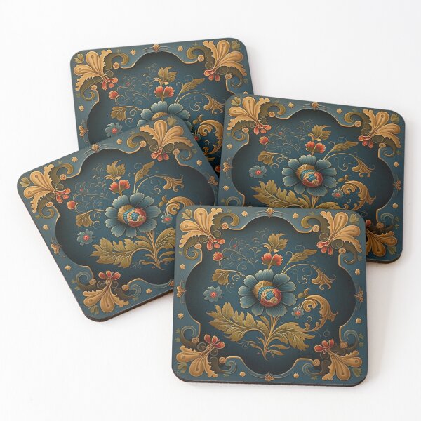 Item preview,  Norwegian Blue Telemark Rosemaling designed and sold by bestsalernow.