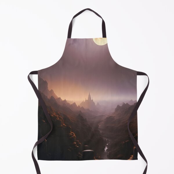 Item preview, Mystic Full Moon over Fantasy Red Rock Valley Digital AI Art designed and sold by stine1.