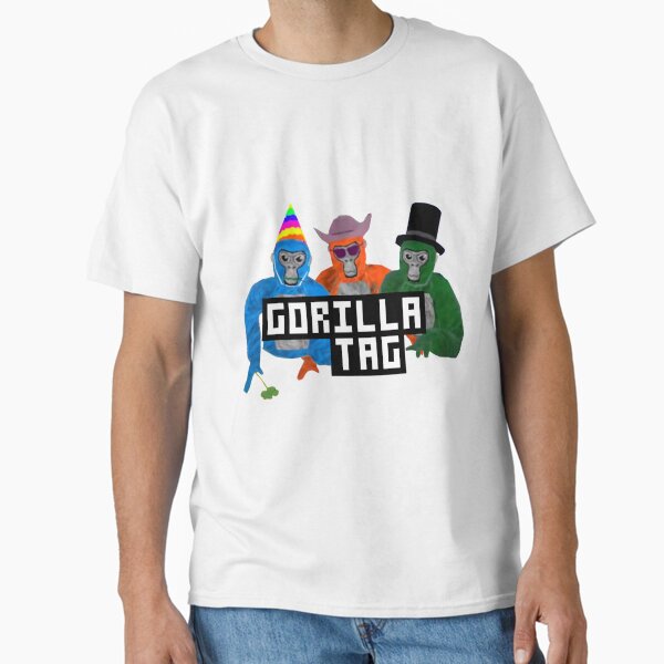 Item preview, Gorilla Tag Gorilla Blue Party Hat Orange Cowboy Green Top Hat Monkey by POLKART   designed and sold by Wezzio1.
