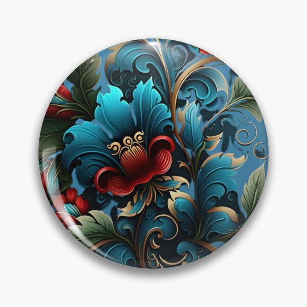 Item preview, Norwegian Blue Telemark Rosemaling designed and sold by bestsalernow.