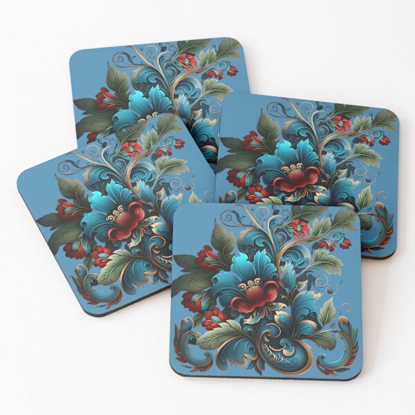 Item preview, Norwegian Blue Telemark Rosemaling designed and sold by bestsalernow.