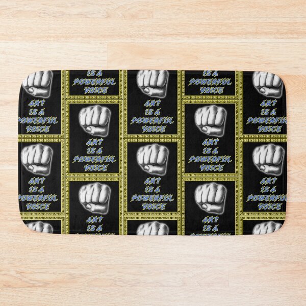 Item preview, 'Art Is a Powerful Voice' Raised Fist Design - Artist Inspirational Quotes designed and sold by Ridiculam Toga.