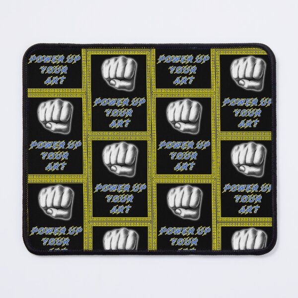 Item preview, 'Power Up Your Art' Raised Fist Design - Artist Inspirational Quotes designed and sold by Ridiculam Toga.