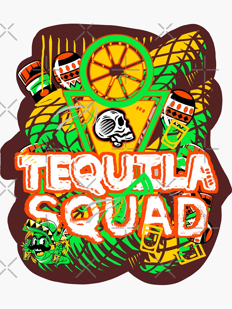 "tequila party" Sticker for Sale by vibeno1 Redbubble