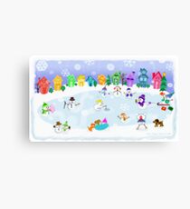Snow Day Frozen Fun Canvas Print