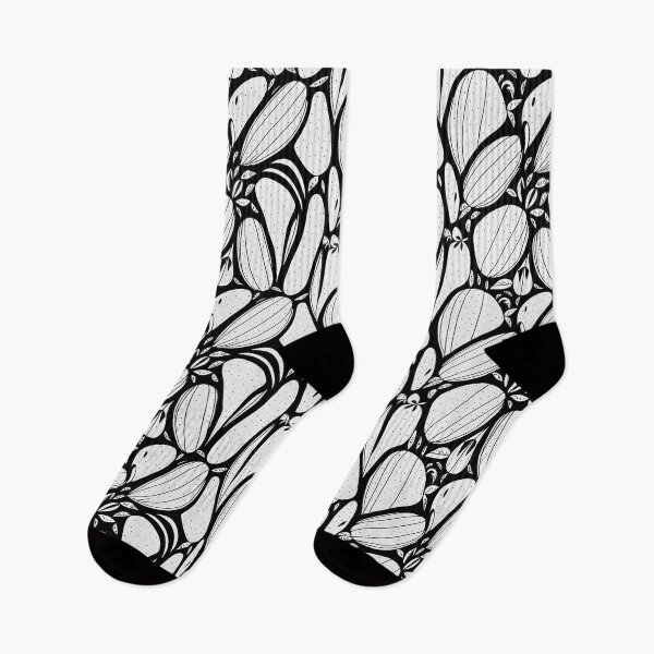 Item preview, Black and white creative abstract vegetables designed and sold by YeKnot.