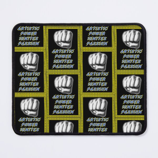 Item preview, 'Artistic Power Ignites Passion' Raised Fist Design - Artist Inspirational Quotes designed and sold by Ridiculam Toga.