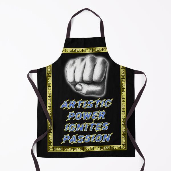 Item preview, 'Artistic Power Ignites Passion' Raised Fist Design - Artist Inspirational Quotes designed and sold by Ridiculam Toga.