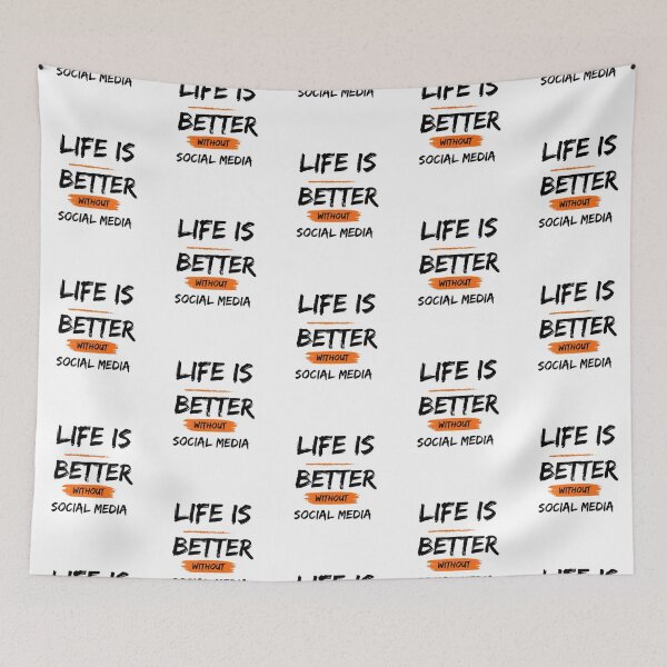 Item preview, Taking A Break From Social Media Message designed and sold by Tamas Das.