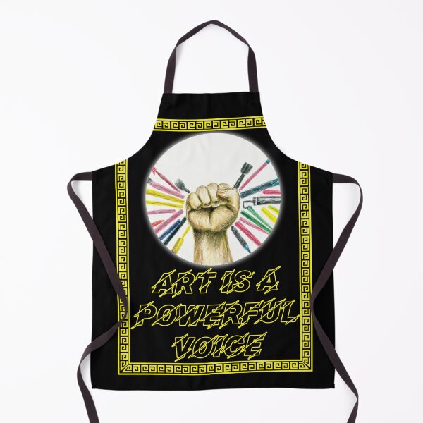 Item preview, 'Art is a Powerful Voice' Raised Fist Design - Artist Inspirational Quotes designed and sold by Ridiculam Toga.