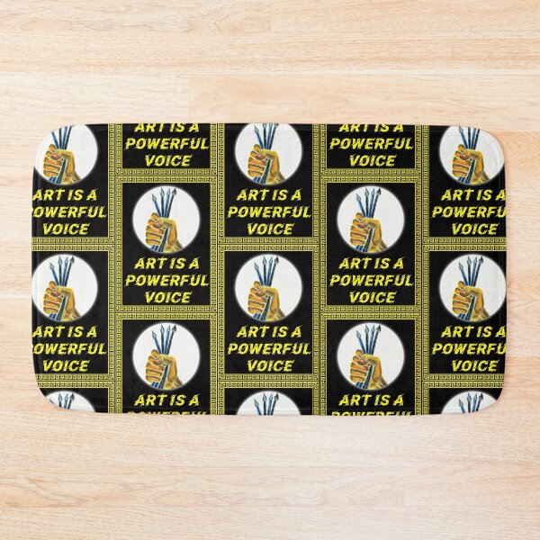 Item preview, 'Art is a Powerful Voice' Raised Fist Design - Artist Inspirational Quotes designed and sold by Ridiculam Toga.