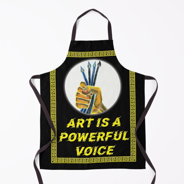 Item preview, 'Art is a Powerful Voice' Raised Fist Design - Artist Inspirational Quotes designed and sold by Ridiculam Toga.