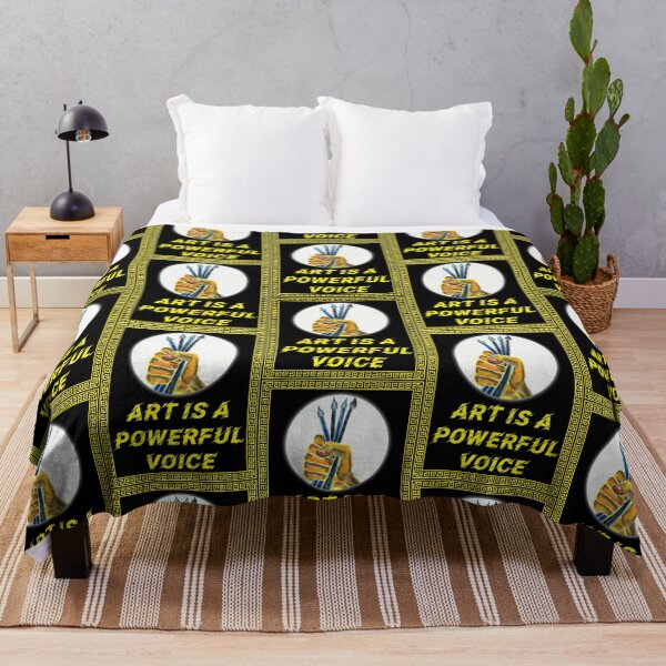 Artikelvorschau, 'Art is a Powerful Voice' Raised Fist Design – Inspirierende Zitate von Künstlern entworfen und verkauft von Ridiculam Toga.