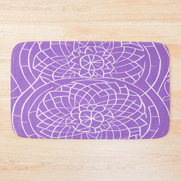 Item preview, Lavender Lilac Geometric Circular Floral Pattern Abstract designed and sold by deniselynnimage.