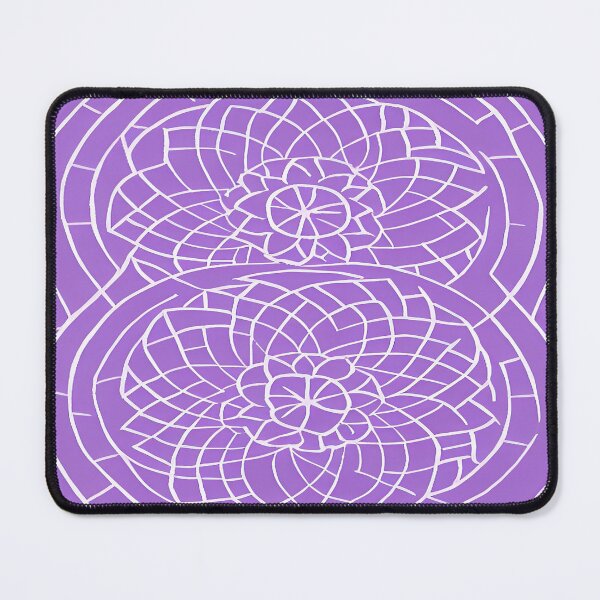 Item preview, Lavender Lilac Geometric Circular Floral Pattern Abstract designed and sold by deniselynnimage.
