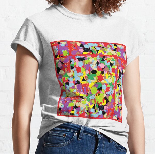 Motley Abstract Pattern Classic T-Shirt