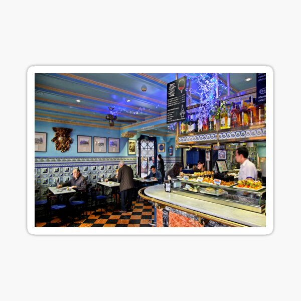 Vista previa del artículo con la obra «Café Bar Bilbao», diseñado y vendido por Cretense72.