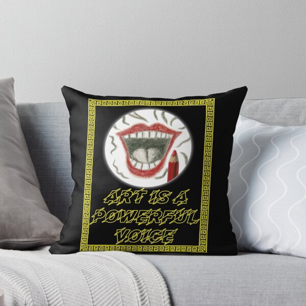 Item preview, 'Art is a Powerful Voice' Raised Fist Design - Artist Inspirational Quotes designed and sold by Ridiculam Toga.