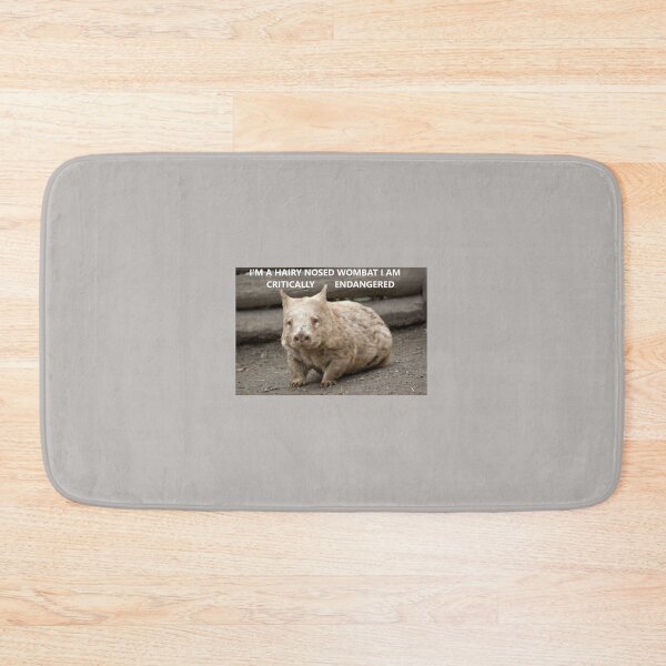 Item preview, Critically endangered Hairy Nosed Wombat designed and sold by ThundRDownunder.