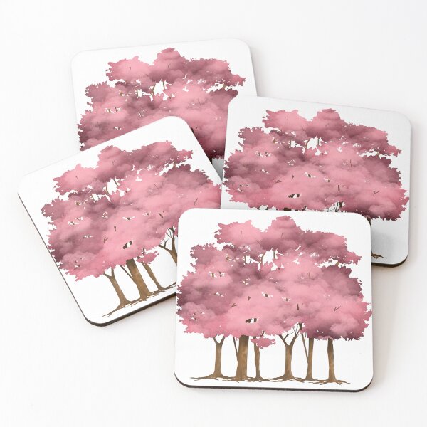 Item preview, Pink Sakura Trees Watercolor designed and sold by Victoria Lehnard.